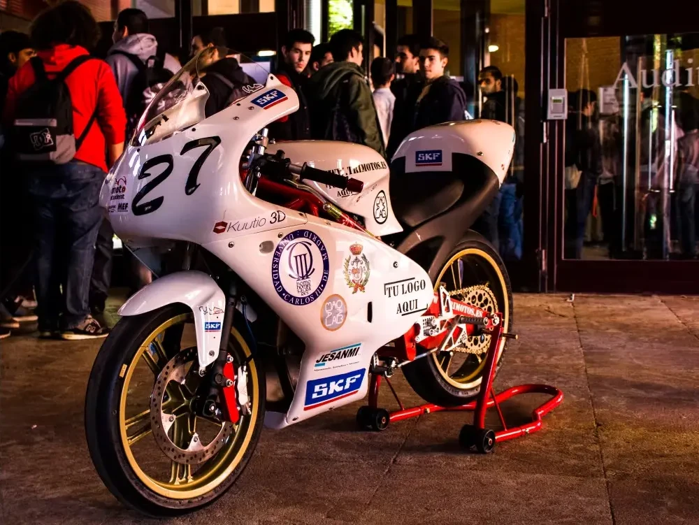 Prototipo MS3 de MOTO-MAQLAB-UC3M 2013 - moto 4T con chasis tubular en MotoStudent III